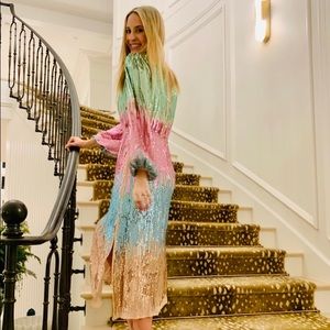 Rixo Coco Sequin Dress XS